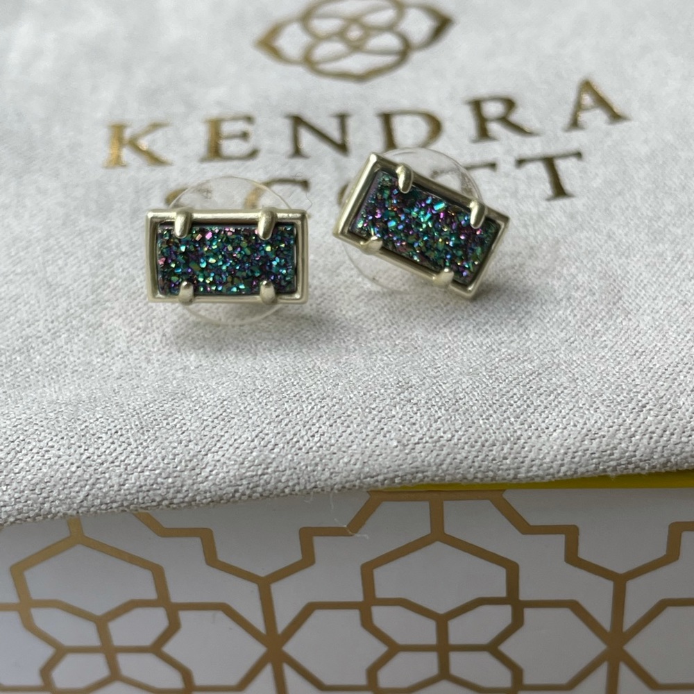 Kendra Scott Paola Stud Earrings in Multi Drusty